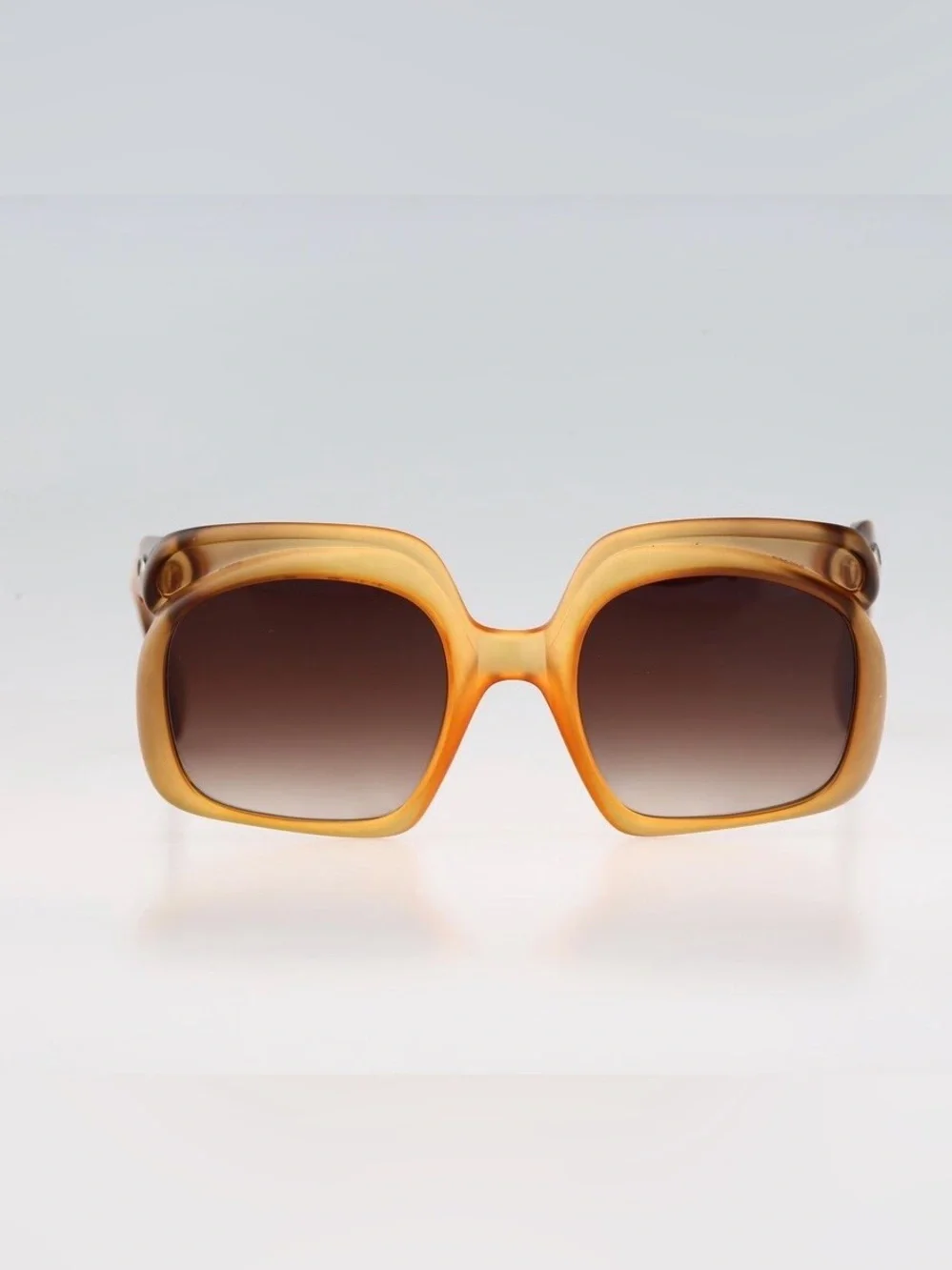 Christian Dior Vintage Matte Amber Sunglasses